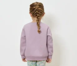 Sweatshirt mit angerauter Innenseite, flieder