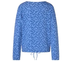 Sweatshirt mit Detail, Alloverprint