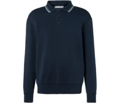 Sweatshirt mit Polokragen