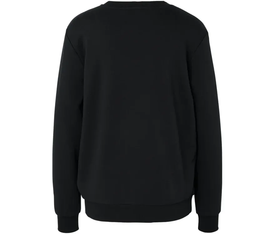Sweatshirt mit Print, schwarz