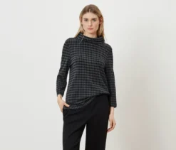 Sweatshirt mit Stehkragen