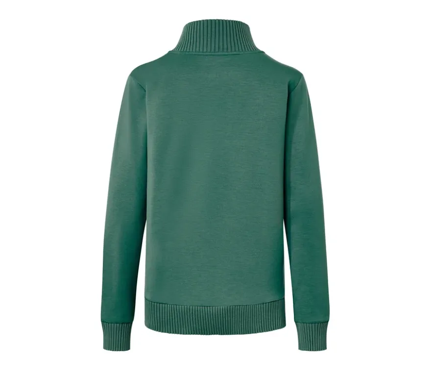 Sweatshirt mit Stehkragen, grün