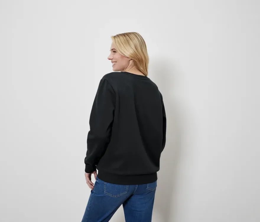 Sweatshirt, schwarz