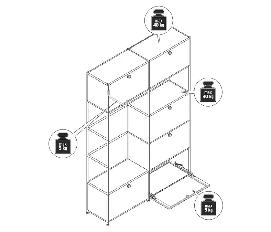Systemschrank Metall »CN3«, grau