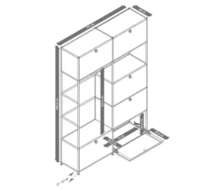 Systemschrank Metall »CN3«, schwarz