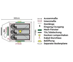 Tambu »HAIKA 3« 3 Personen Kuppelzelt