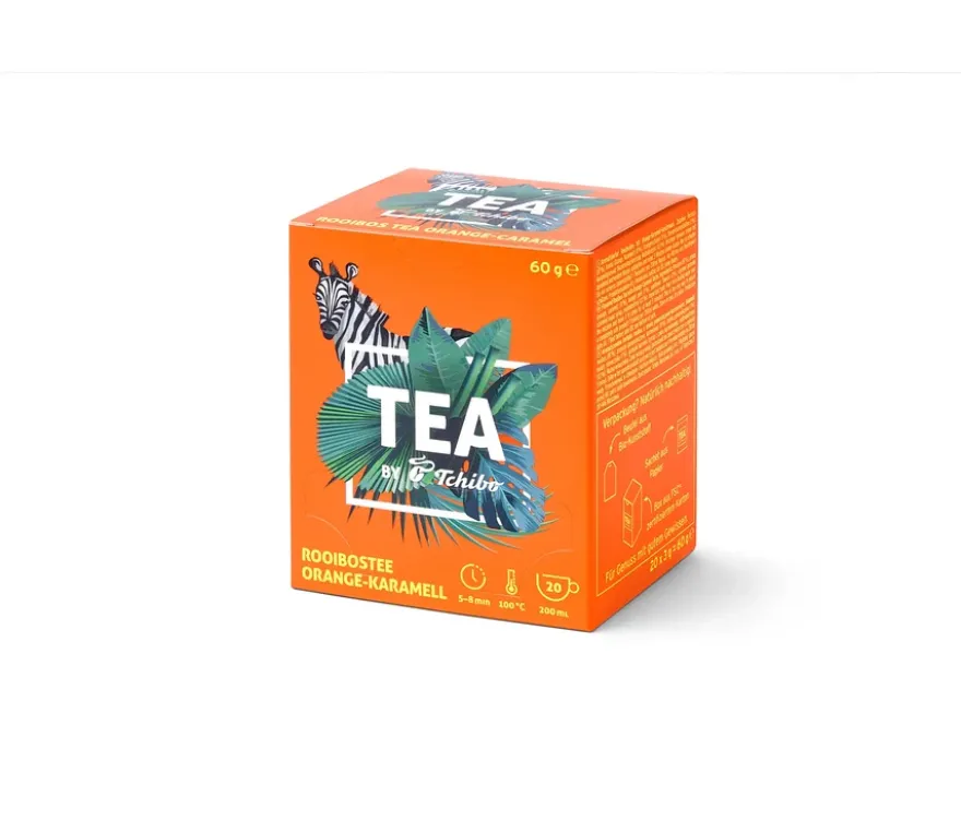 TEA by Tchibo Rooibos Orange-Karamell - 8 x 20