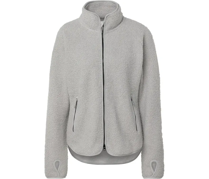 Teddyfleece-Jacke, grau