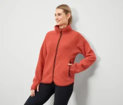 Teddyfleece-Jacke, orange