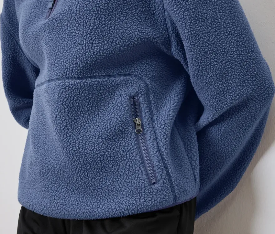Teddypullover, blau