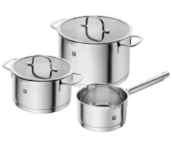 3-teiliges ZWILLING Edelstahl-Topf-Set »TrueFlow«