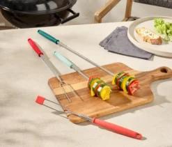 4 Teleskop-Grill-Gabeln