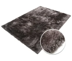 Teppich »Silky«, dunkelbraun, 80 x 150
