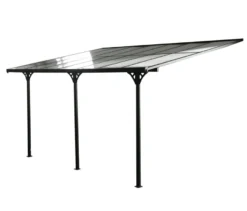 Terrassenüberdachung, Breite ca. 435 cm, anthrazit