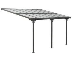 Terrassenüberdachung, Breite ca. 435 cm, anthrazit