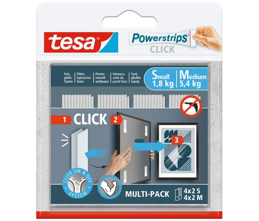 tesa Powerstrips Click, Combo-Set