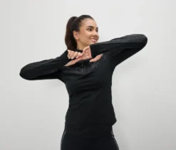 Thermo-Funktionsshirt, schwarz-regenbogenfarben