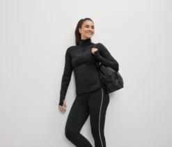 Thermo-Funktionsshirt, schwarz-regenbogenfarben