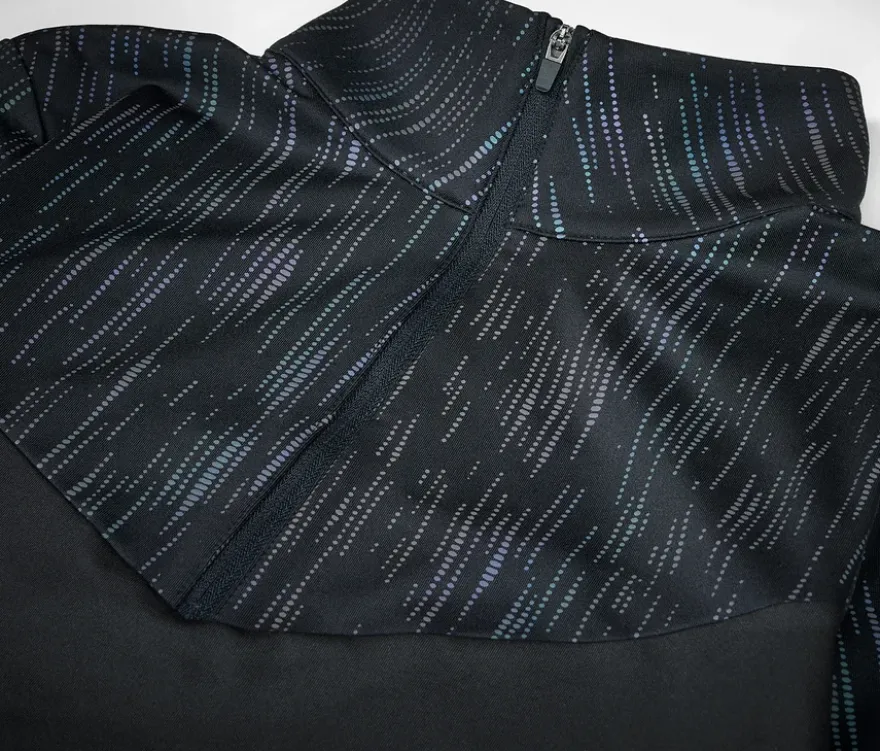 Thermo-Funktionsshirt, schwarz-regenbogenfarben