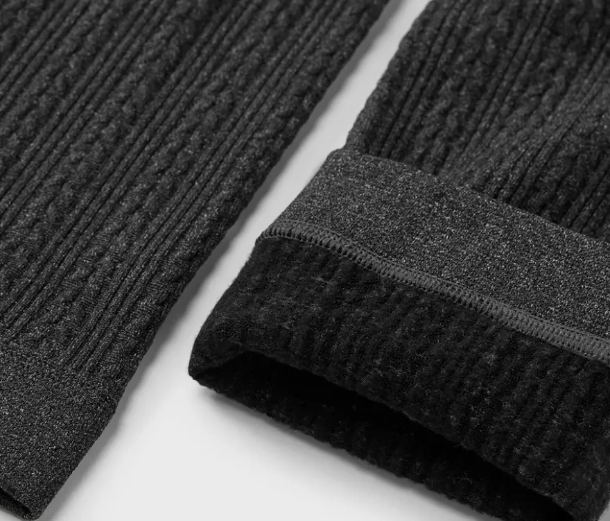 Thermoleggings mit Zopfmuster