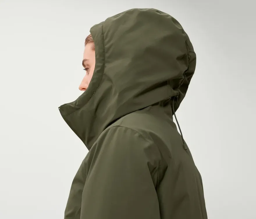 Thermo-Mantel, khaki