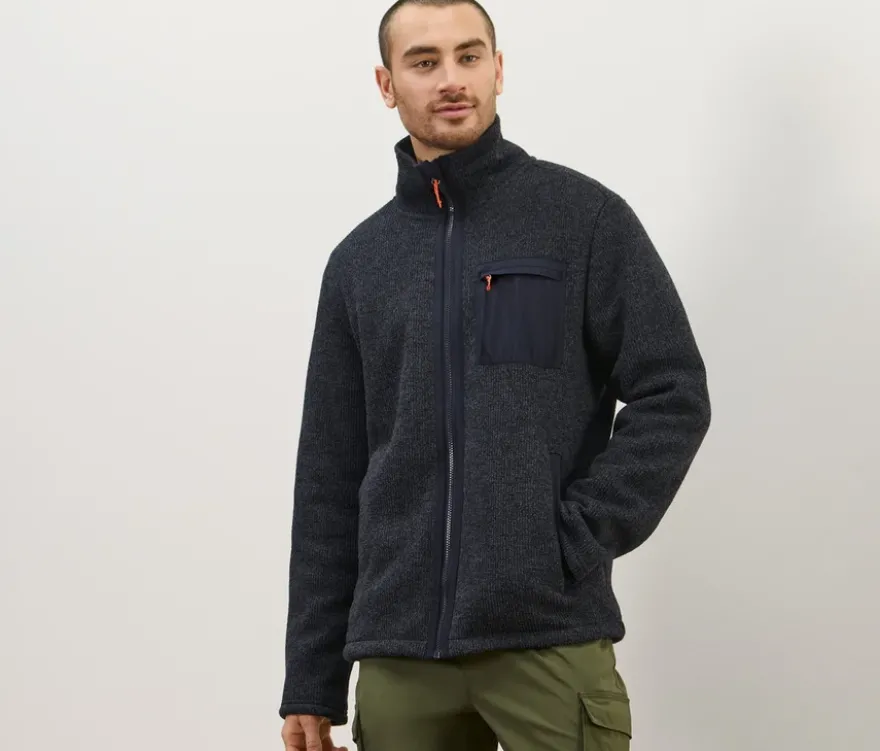 Thermo-Strickfleecejacke