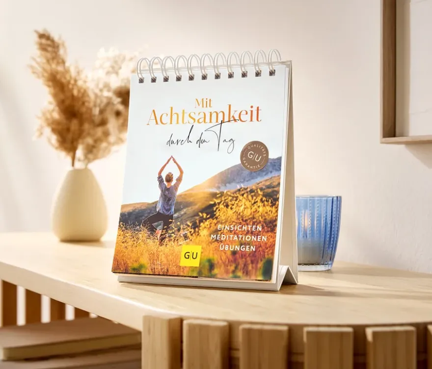Tisch-Aufsteller »Mit Achtsamkeit durch den Tag«