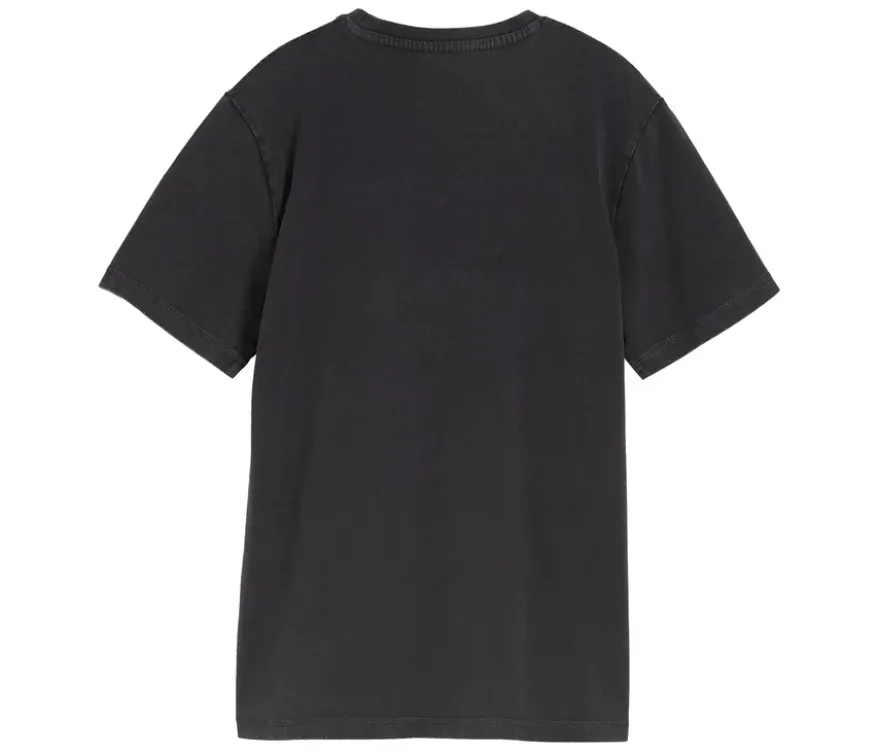 Tom Tailor Kinder-Basic-T-Shirt mit Acid-Wash-Optik, coal grey