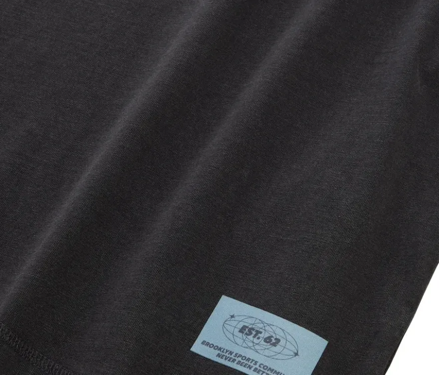 Tom Tailor Kinder-Basic-T-Shirt mit Acid-Wash-Optik, coal grey