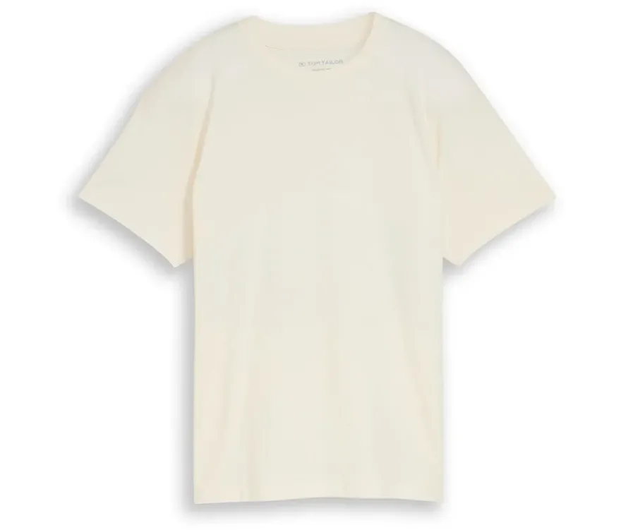 Tom Tailor Kinder-Oversized-T-Shirt mit Backprint, wool white