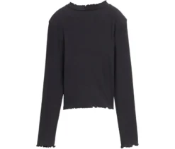 Tom Tailor Kinder-Ripp-Langarmshirt, dunkelgrau