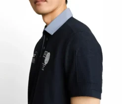 Tom Tailor Poloshirt mit Ottoman-Struktur, Sky Captain Blue