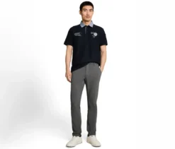 Tom Tailor Poloshirt mit Ottoman-Struktur, Sky Captain Blue