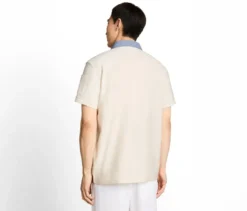 Tom Tailor Poloshirt mit Ottoman-Struktur, Gardenia White
