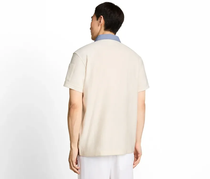 Tom Tailor Poloshirt mit Ottoman-Struktur, Gardenia White