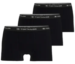 3 TomTailor Slipboxer »Buffer«, schwarz