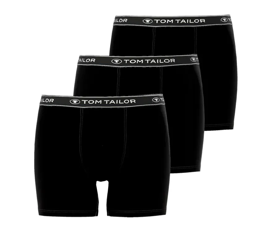 3 TomTailor Slipboxer »Buffer«, schwarz