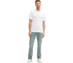 Tom Tailor T-Shirt mit Logo, weiß
