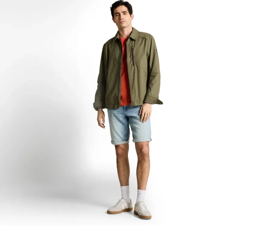 Tom Tailor TTJOSH REGULAR SLIM Jeans Shorts, light stone blue denim