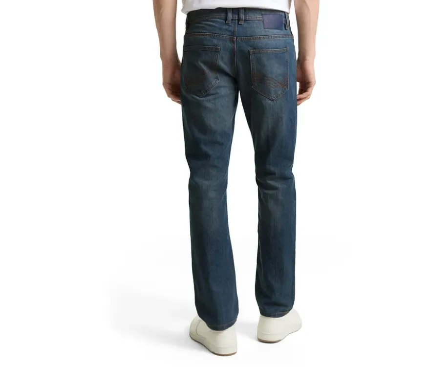 Tom Tailor TT MARVIN STRAIGHT Jeans mit Stretch, Mid Stone Blue Grey Denim