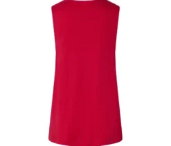 Top mit Falten-Detail, rot