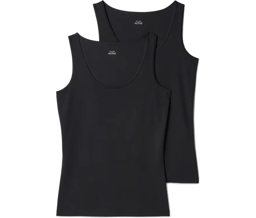 2 Tops, schwarz
