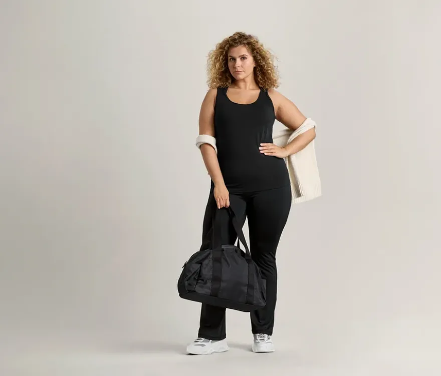 2 Tops, schwarz/grau