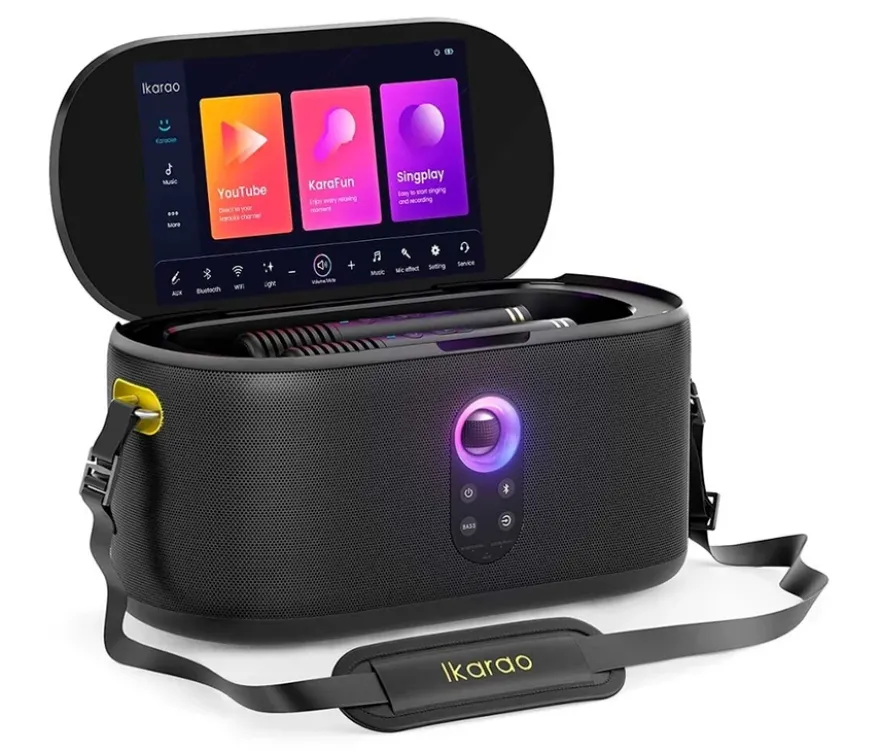 10,1"-Touchscreen mit Karaoke-Lautsprecher