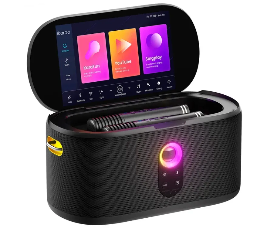 10,1"-Touchscreen mit Karaoke-Lautsprecher