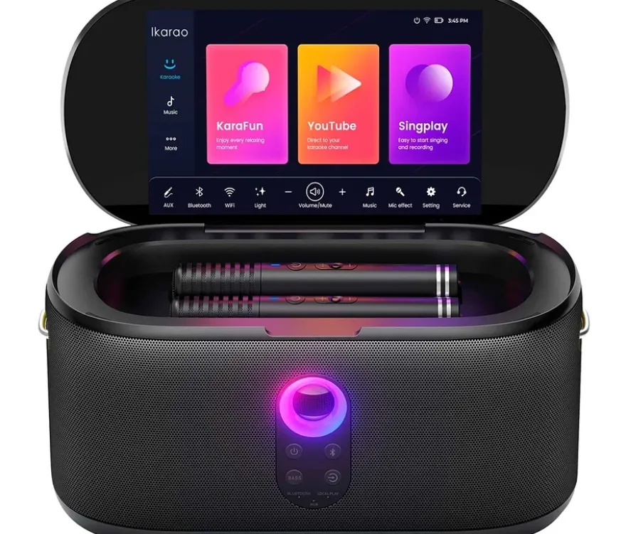 10,1"-Touchscreen mit Karaoke-Lautsprecher