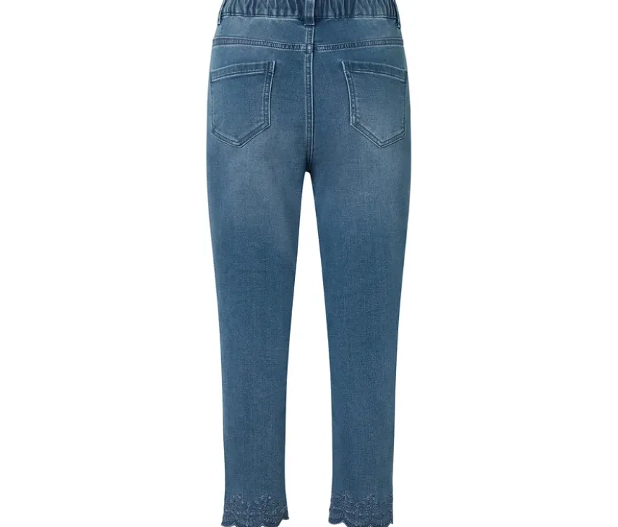7/8-Treggings mit Lochstickerei