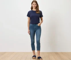 7/8-Treggings mit Lochstickerei