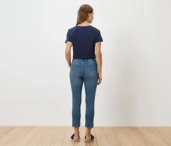 7/8-Treggings mit Lochstickerei