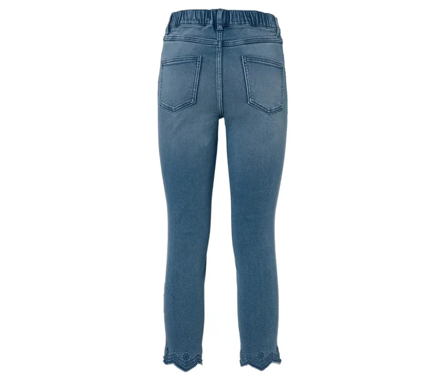 7/8-Treggings mit Lochstickerei